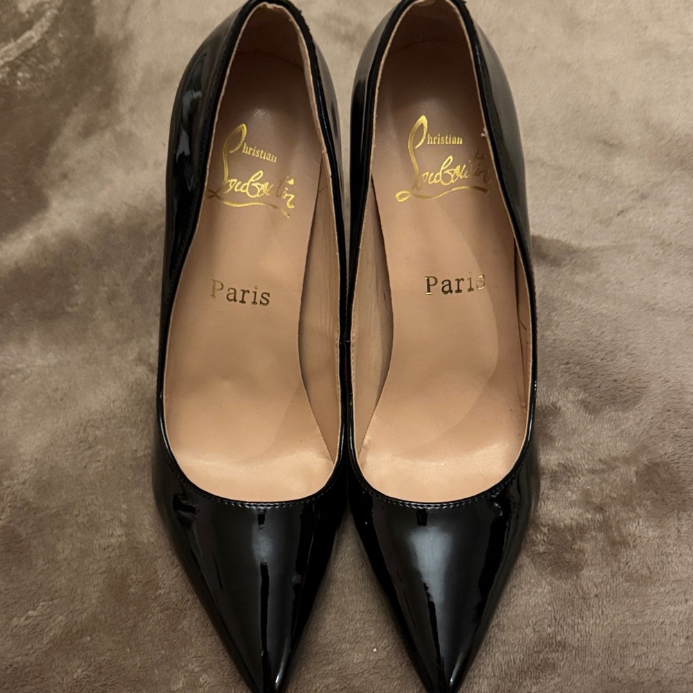 Christian Louboutin Patent Black Heels